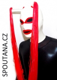 Latexová maska s ohonem "WhiteWidow"