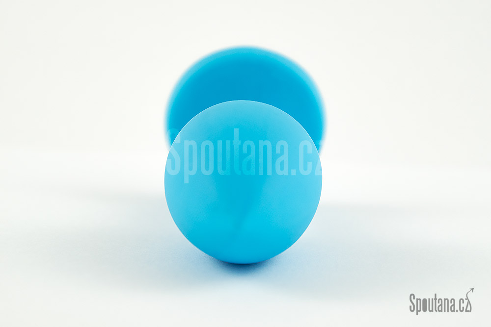 Silikonový anální klenot blue- oranžový  doprodej