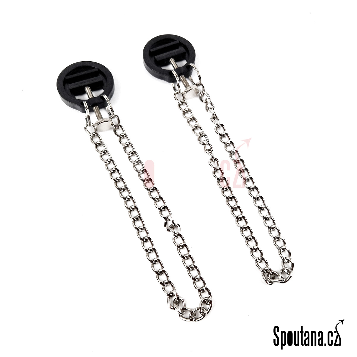 Svorky Na Bradavky Stavitelné Černé - zvlášť