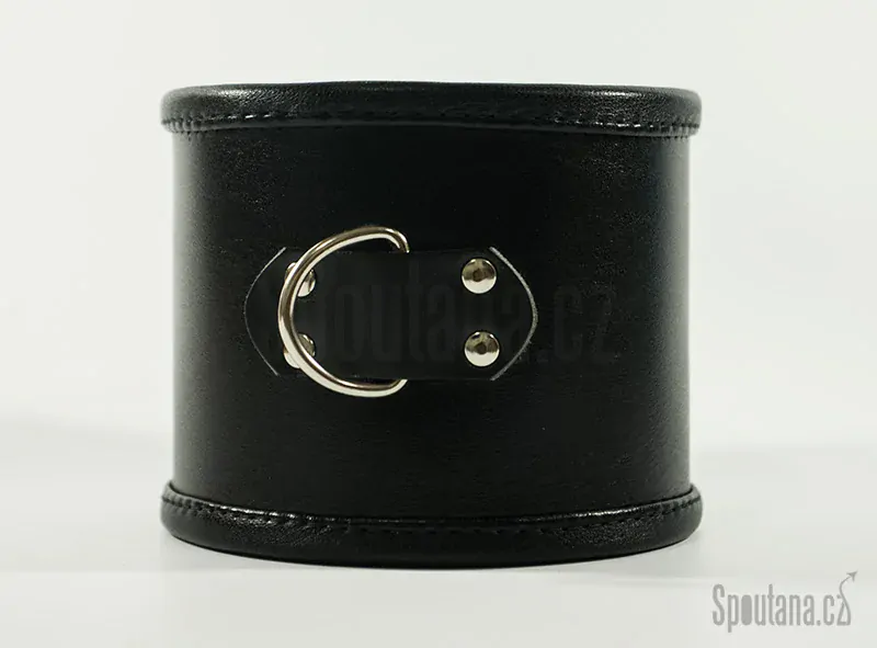 Masivní  kožený polstrovaný obojek