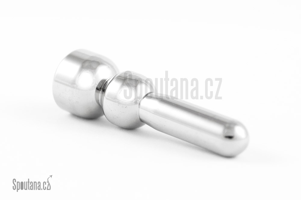 Kovová Zátka do Penisu s Modrým Kamínkem - doprodej