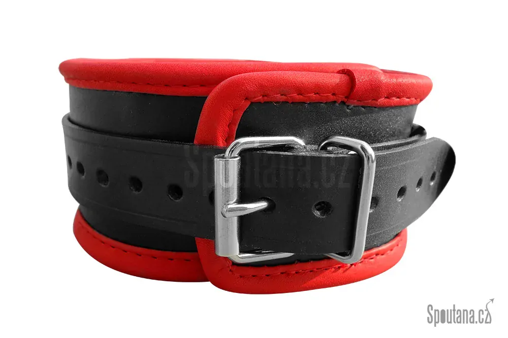 Kožený Polstrovaný Obojek - Dvojitý