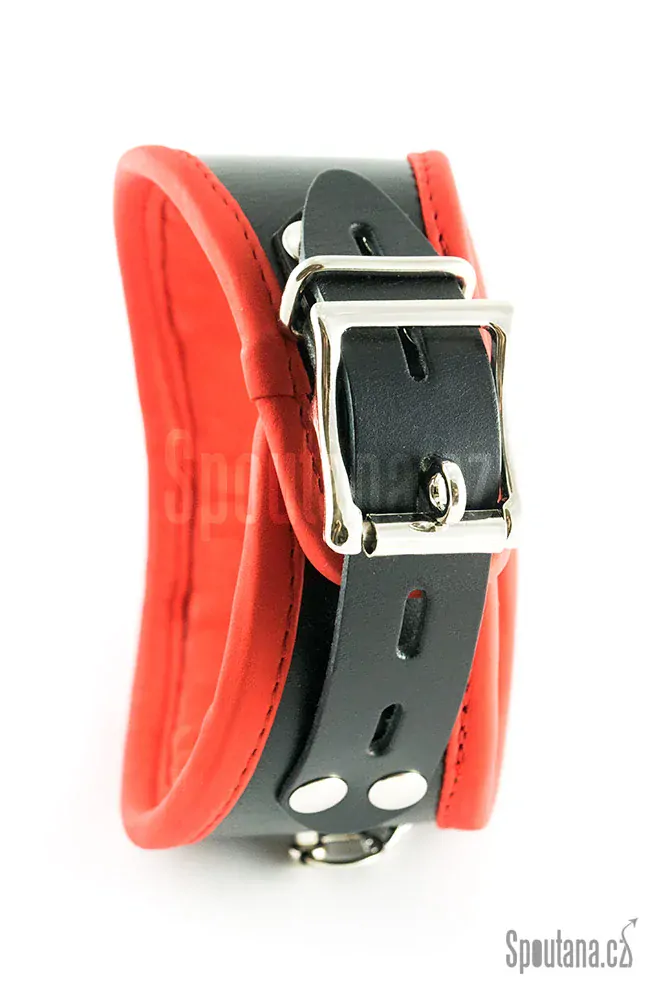 Kožený Zdobený Polstrovaný Obojek