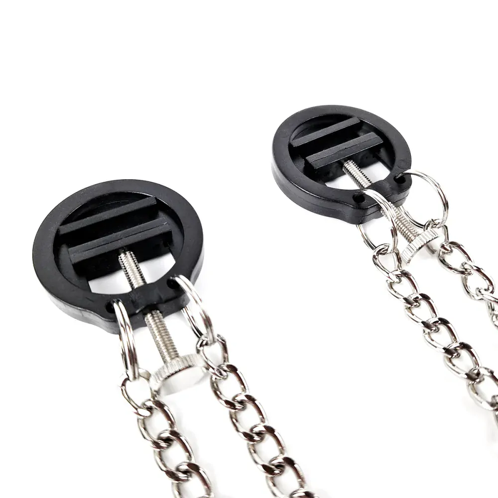 Svorky Na Bradavky Stavitelné Černé - zvlášť