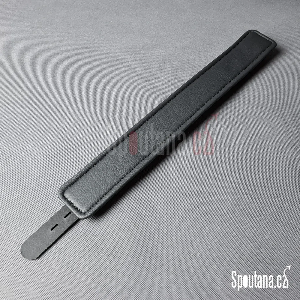 Kožený Polstrovaný BDSM Obojek “Luxury” Černý