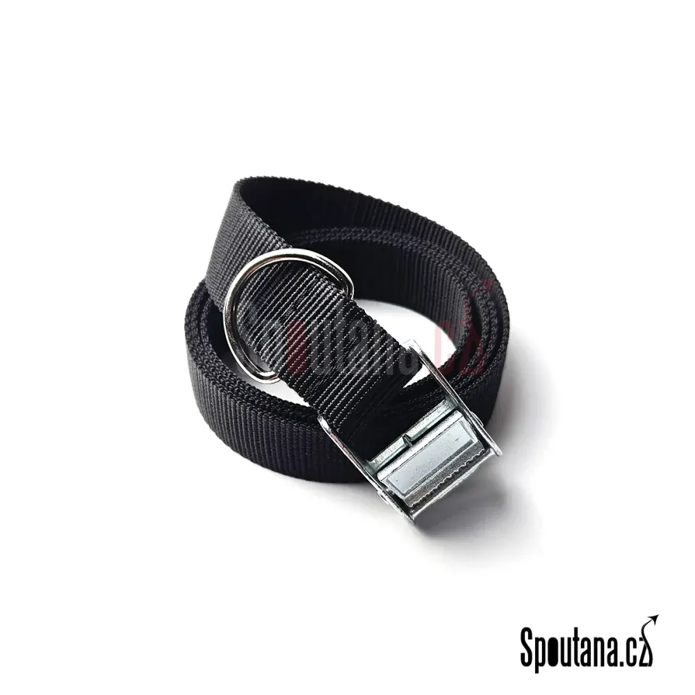 Černý Bondage Popruh s Kroužkem Pro Rychlé Utažení