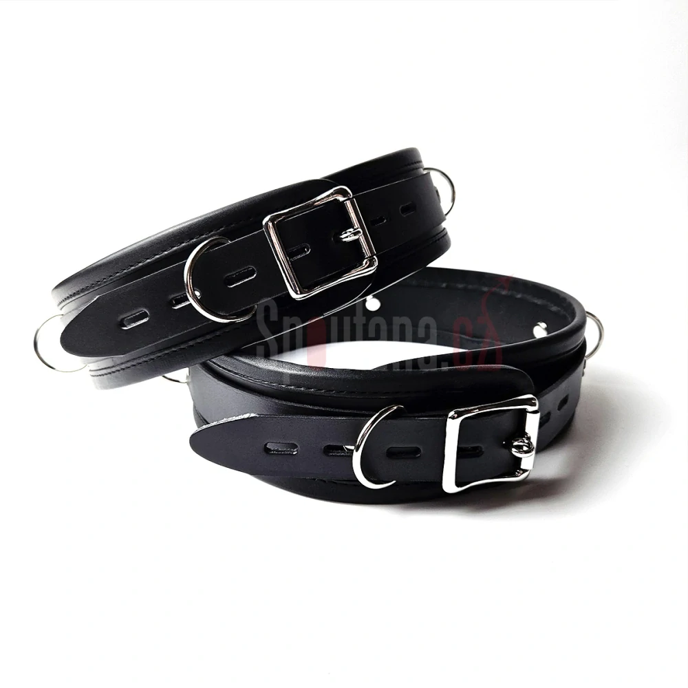 Pohodlná Kožená Pouta Pro Stehna (+ uzamykatelná)