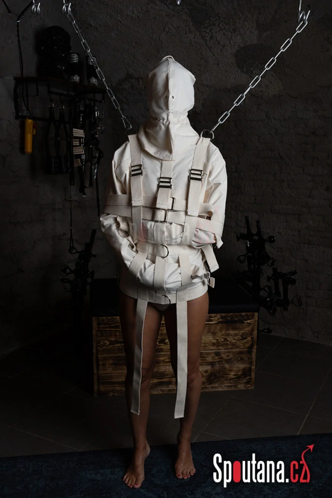 Stahovací BDSM Kukla "Psycho " - režná