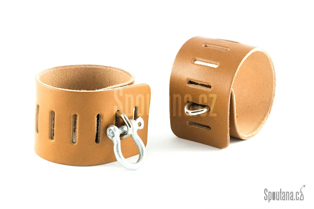 Kožená Pouta Zápěstí - Simplex Hnědá