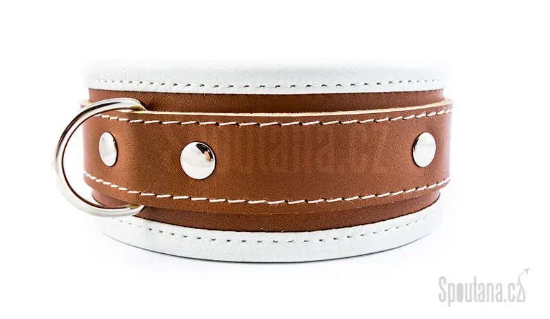 Luxusní kožený obojek „psycho“ II.