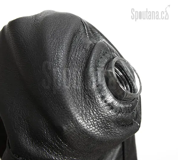 Kožená BDSM kukla • s dýchacím náústkem