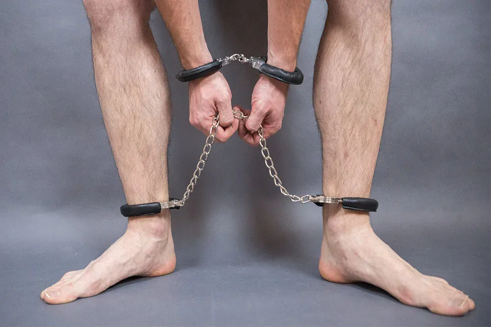 Kožené Polstrování Policejních Pout Zápěstí - Soft