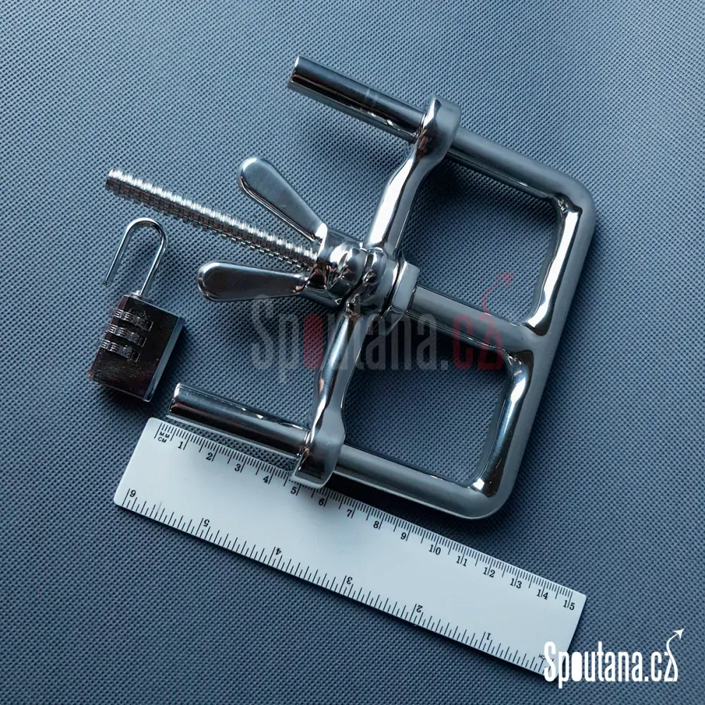 Stahovací Uzamykatelná Pouta Zápěstí Nerezová - doprodej