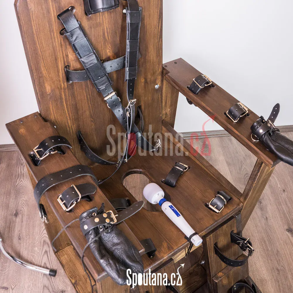 Masivní Dřevěné Bondage Křeslo