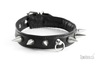 Kožený Fetish Obojek Polstrovaný s Hroty "Beka"