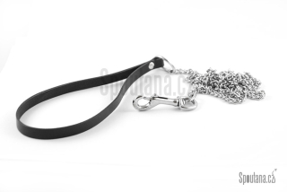 Vodítko Řetízkové -kožené - Jemné