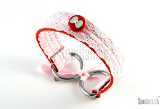 Romantický Obojek pro Poslušné Subinky I. - Růžový