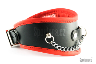 Kožený Zdobený Polstrovaný Obojek