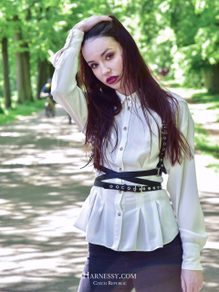 Kožené Kšandy s Double Opaskem