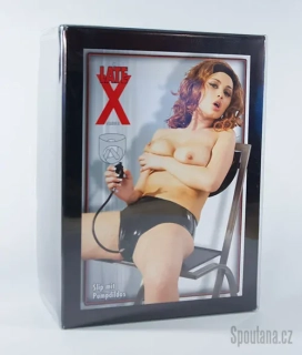 Latexové kalhotky s nafukovacími dildy