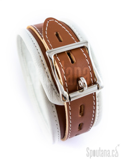 Luxusní kožený obojek „psycho“ II.